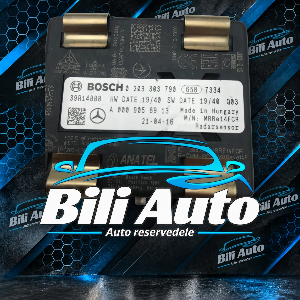 Radarassistent modul Mercedes CLA C118 W118 GLE W167 B-Klasse W247 EQC EQB A0009058913 - Billede 4