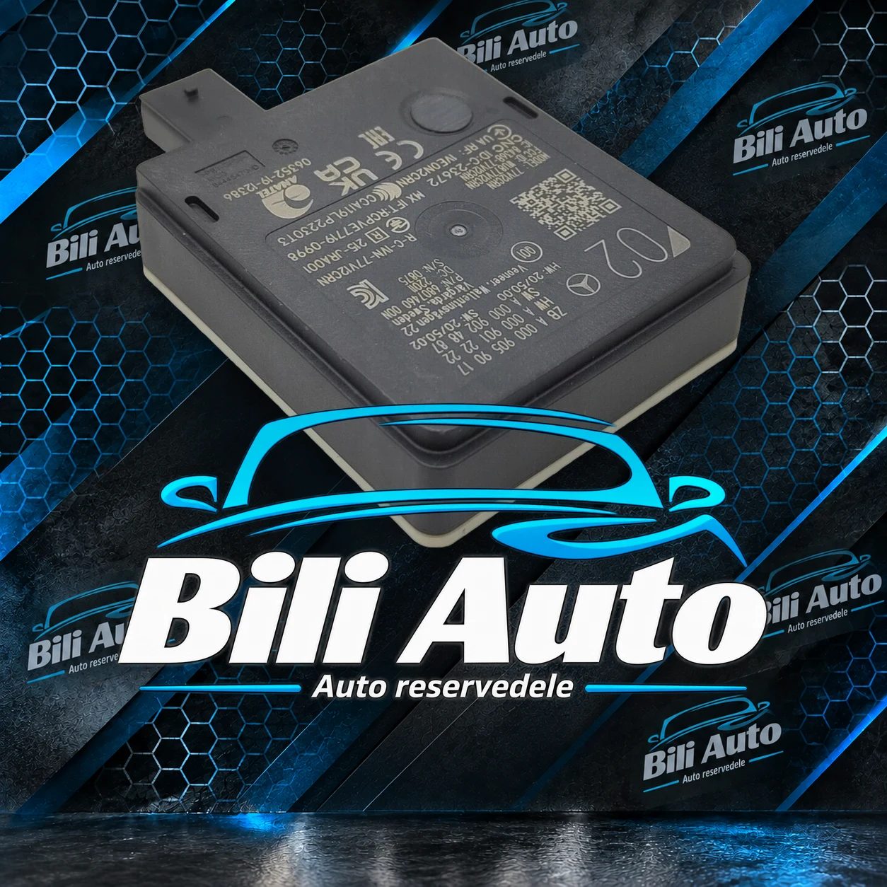 Radarsensor Mercedes W206 S206 GLC W254 V254 C254 EQS V297 A0009059017 - Billede 3