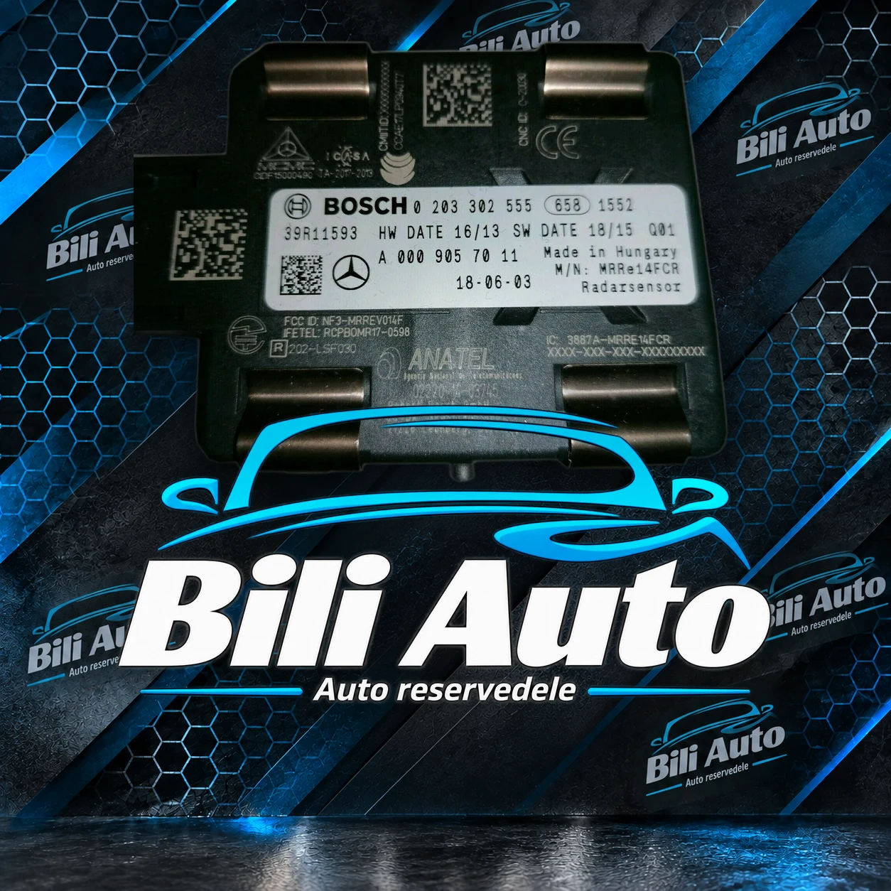 Radar Mercedes C-Klasse W205 C205 facelift GLE C167 A0009057011 - Billede 2