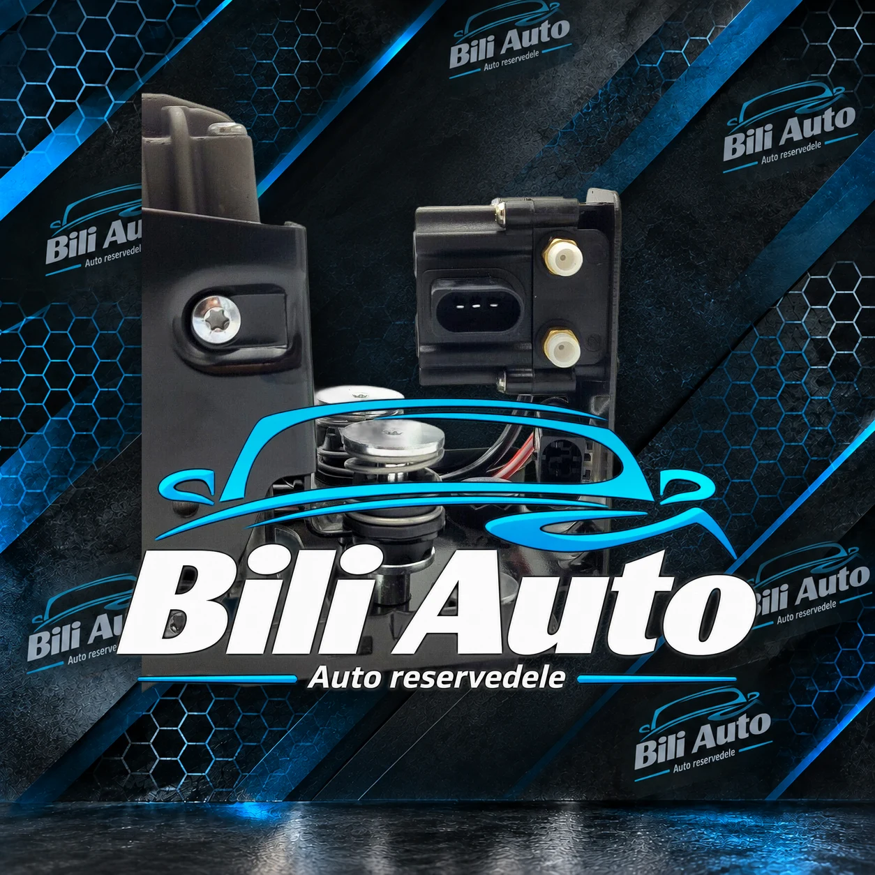 Luftkompressor med beslag og ventilblok BMW F10 F11 F01 F02 - Billede 3