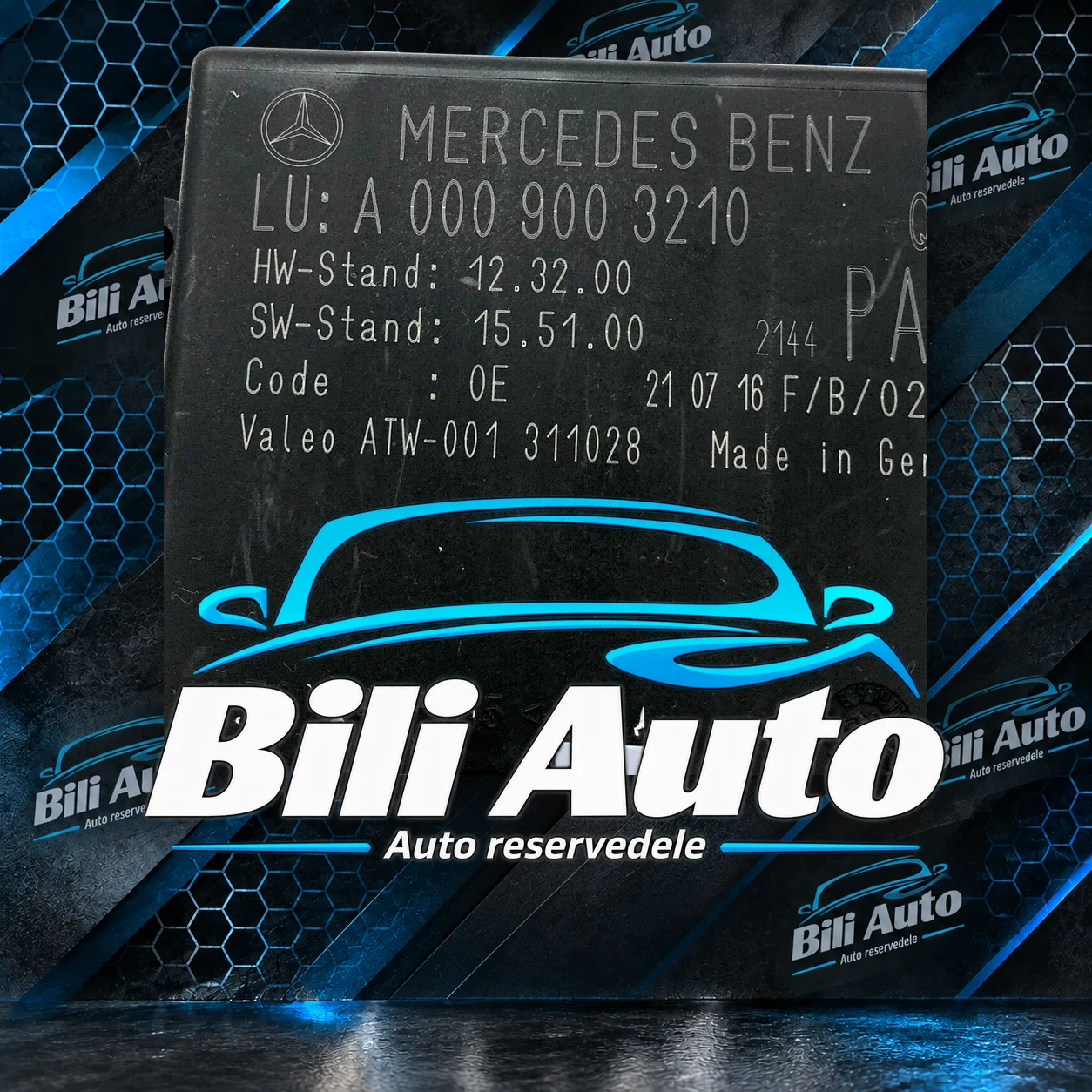 Modul parkeringssensor PDC Mercedes Vito W447 CLA C117 GLE GLS W166 X166 A0009003210 - Billede 5
