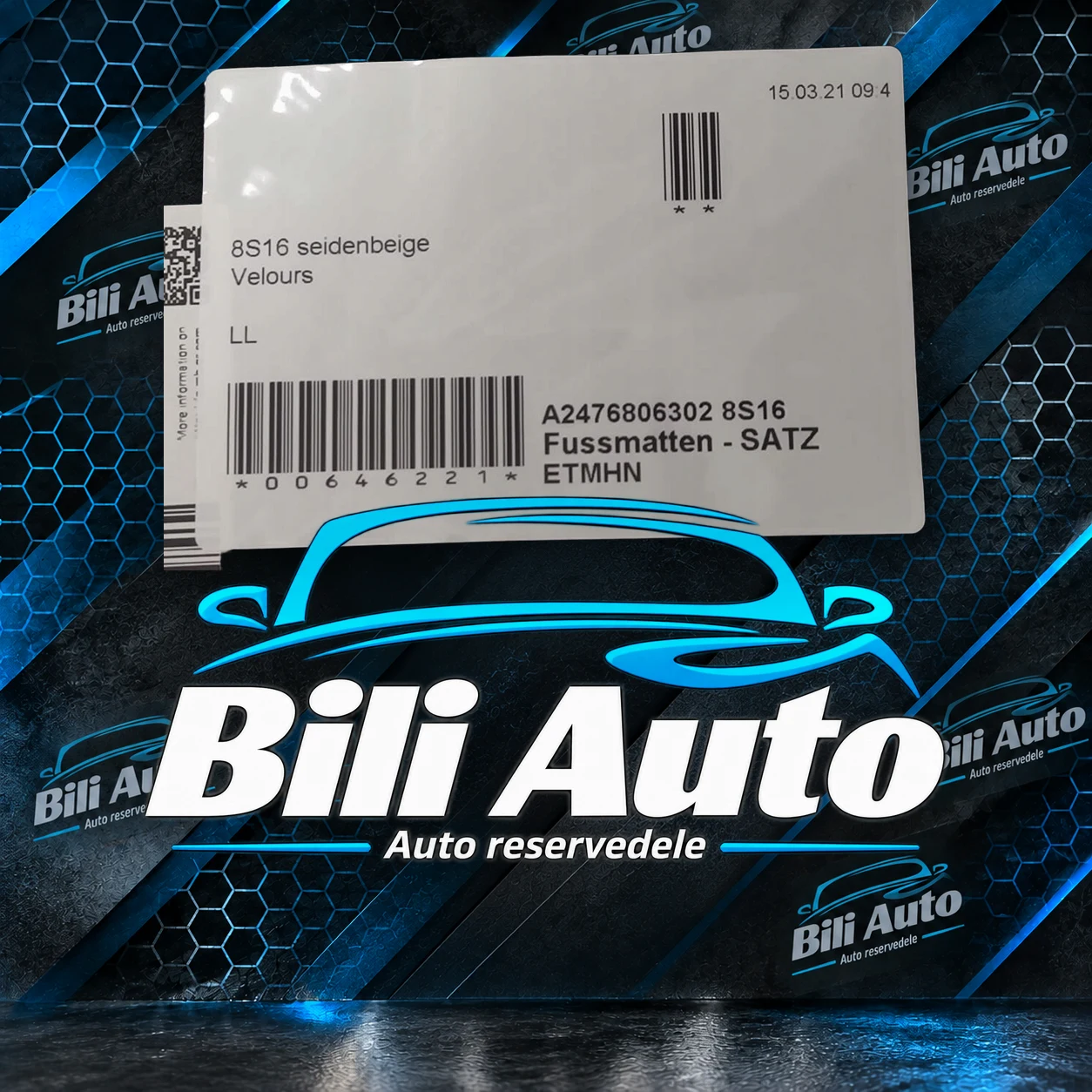 Gulvmåtter Mercedes B-klasse W247 GLA H247 komplet A2476800100 - Billede 5