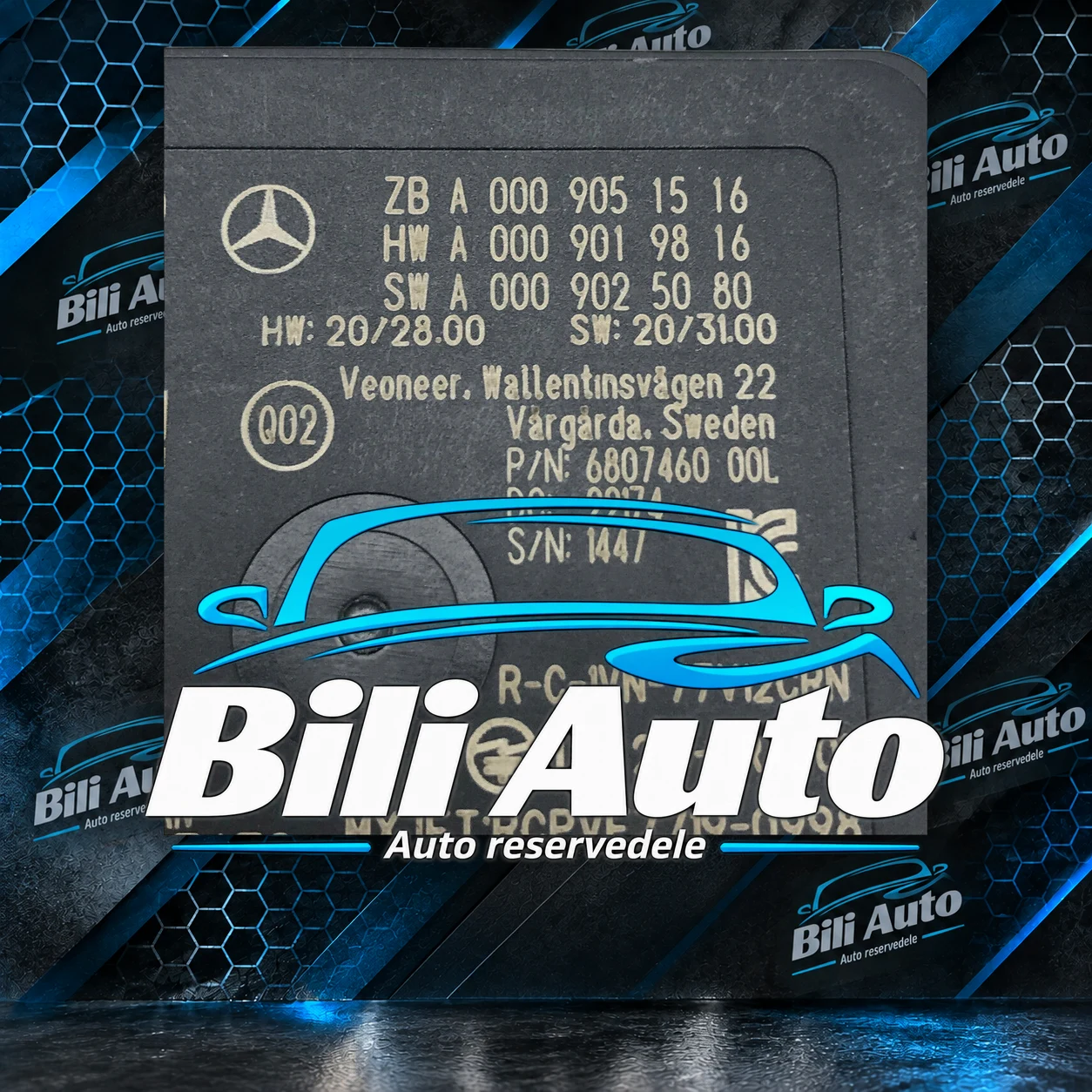 Radarsensor Mercedes C W206 GLC X254 S W223 SL C232 EQE EQS A0009051516 - Billede 4