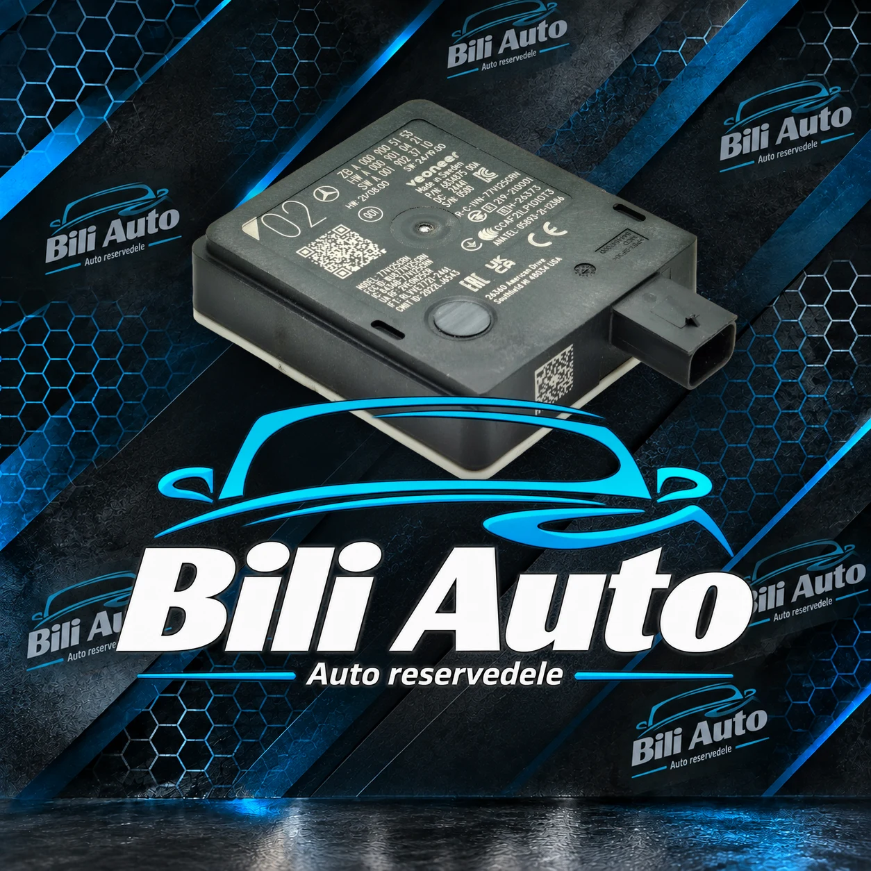 Radarsensor Mercedes A0009005153 A0009005450 A0009054419 A0009001049 - Billede 3
