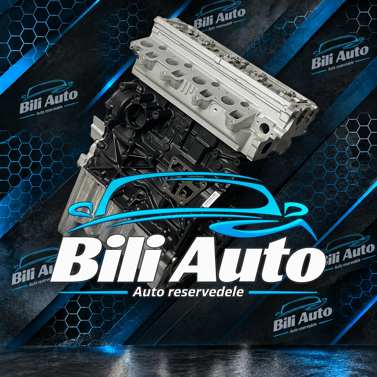 2.0 TDI BiTDI VW Transporter T5 T6 Crafter Amarok CDC CFC CKU CSH CKT - renoveret motor (long block)