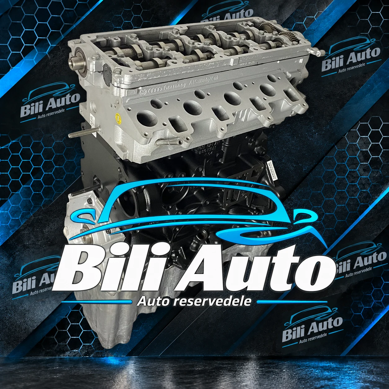 2.0 TDI BiTDI VW Transporter T5 T6 Crafter Amarok CDC CFC CKU CSH CKT - renoveret motor (long block) - Billede 2