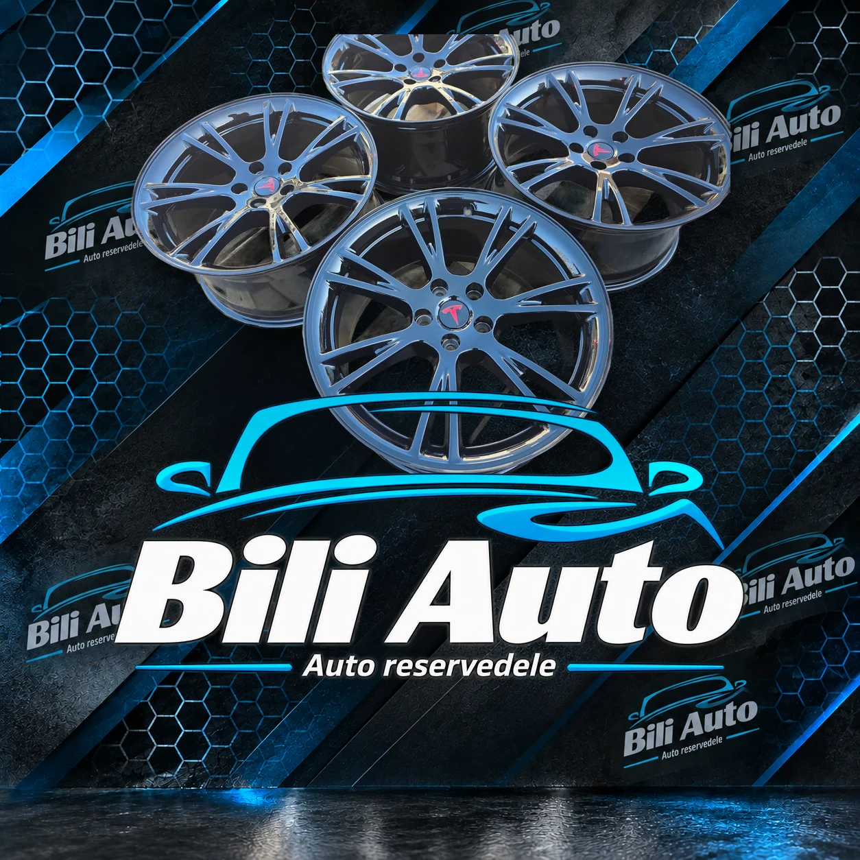 Tesla alufælg 1188222-00-B 9.5 19 5X114.3 ET 45, brugt