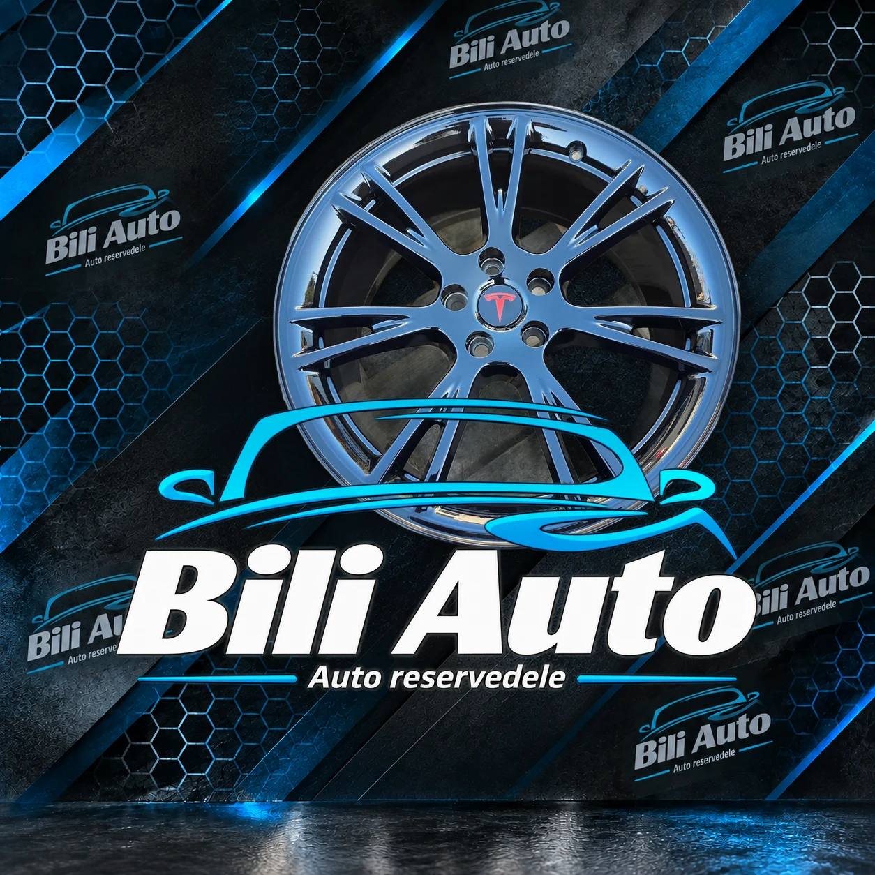 Tesla alufælg 1188222-00-B 9.5 19 5X114.3 ET 45, brugt - Billede 2