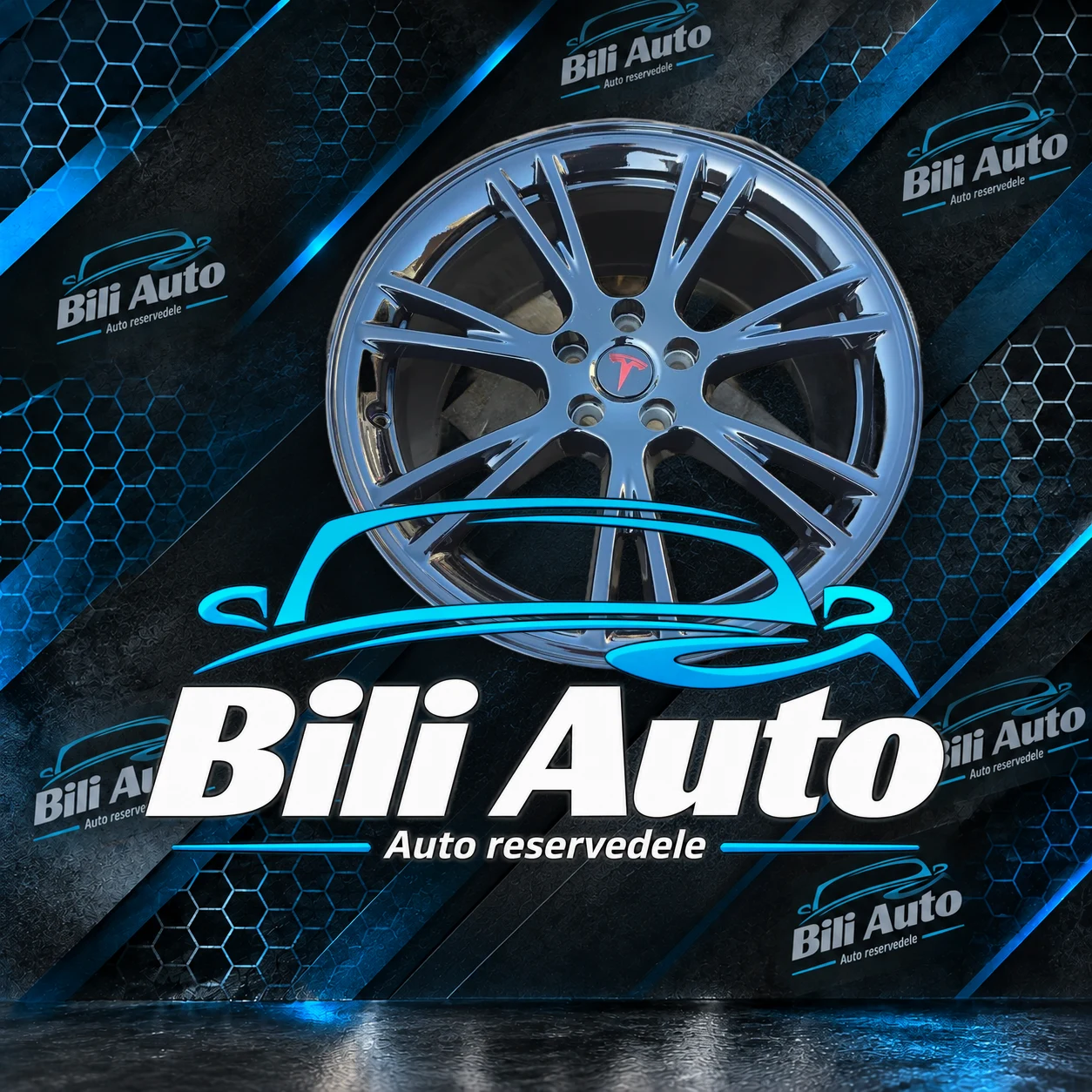 Tesla alufælg 1188222-00-B 9.5 19 5X114.3 ET 45, brugt - Billede 3