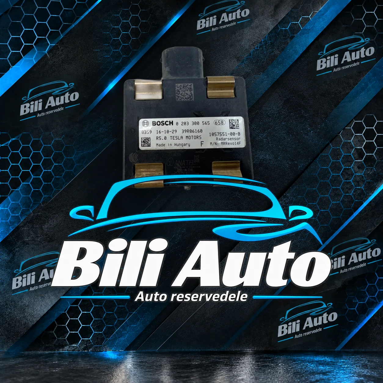 Tesla radar sensor 0203300565, brugt