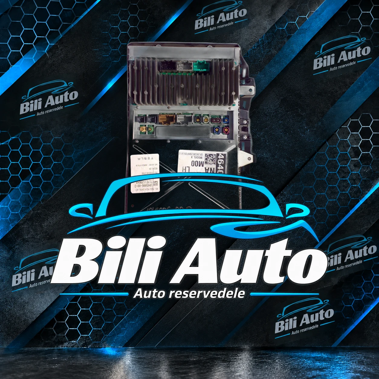 Tesla Model X 15-21 skærm display panel radio 1045006-00-D, brugt - Billede 2