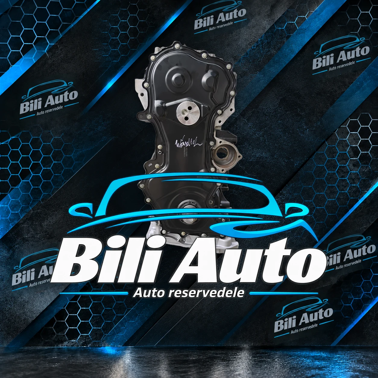 RENAULT MASTER III 2.3 DCI BI TURBO M9TF716 - renoveret motor (long block) - Billede 2