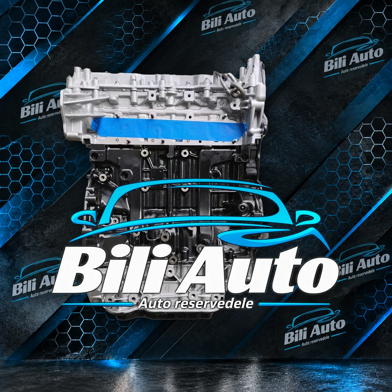 RENAULT MASTER III 2.3 DCI BI TURBO M9TF716 - renoveret motor (long block) - Billede 3