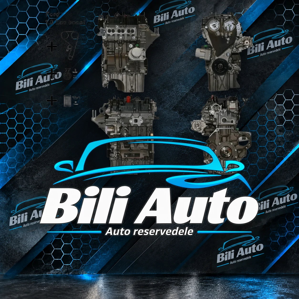 Ford Ecosport 1.0 SFJL 101 HK 74kW ny long block - fabriksny motor - Billede 3