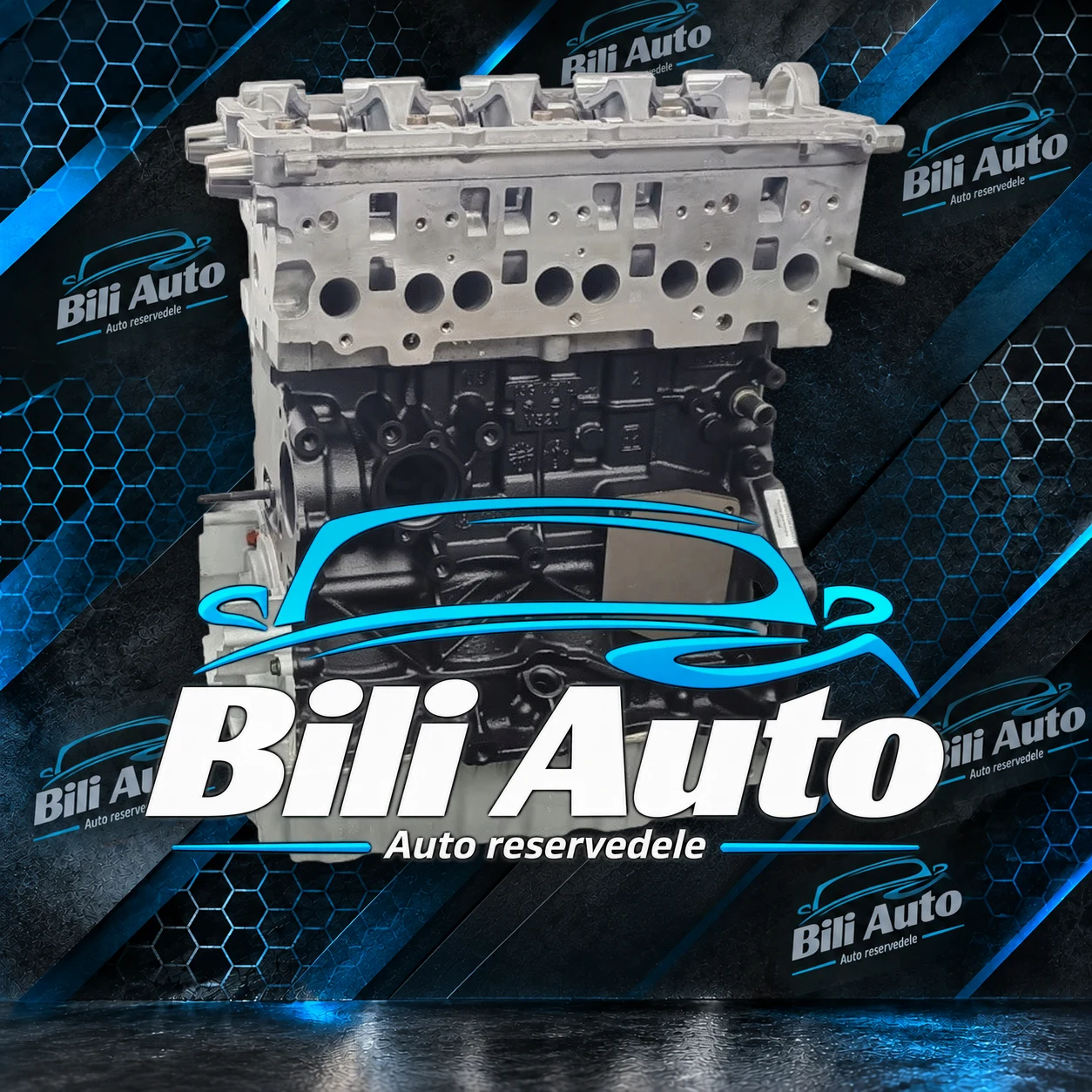VW 2.0 TDI BLB BRD BMR BMN - renoveret motor (long block) - Billede 2