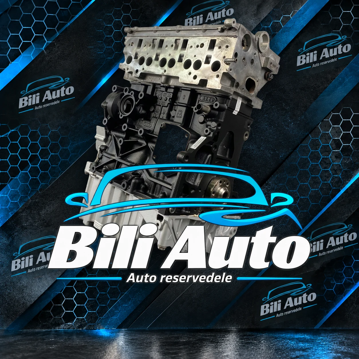 VW 2.0 TDI BLB BRD BMR BMN - renoveret motor (long block) - Billede 3