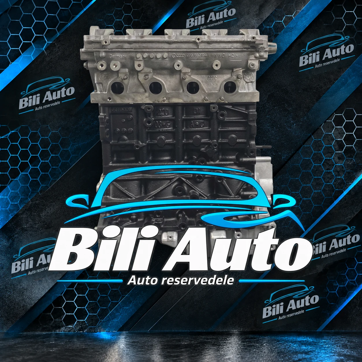 VW 2.0 TDI BLB BRD BMR BMN - renoveret motor (long block) - Billede 8