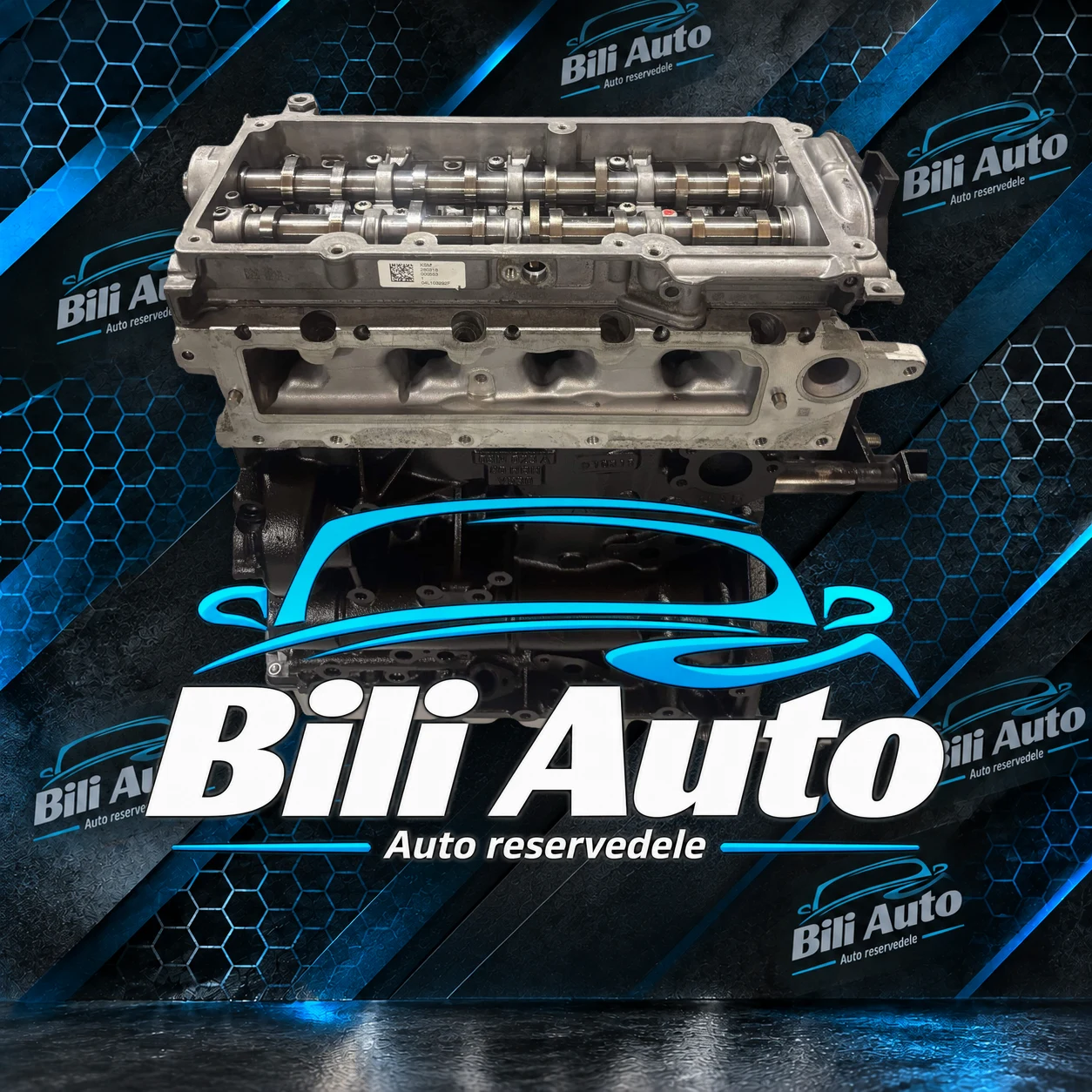 VW 2.0 TDI CUV CUVA - renoveret motor (long block) - Billede 2
