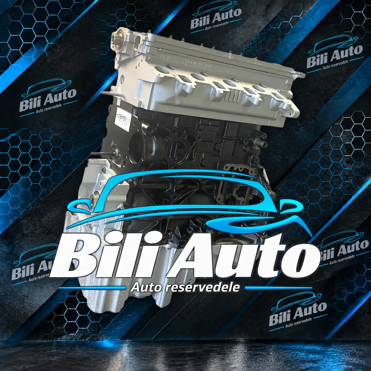 Vw / Audi CBA 2.0 CAG - renoveret motor (long block) - Billede 2