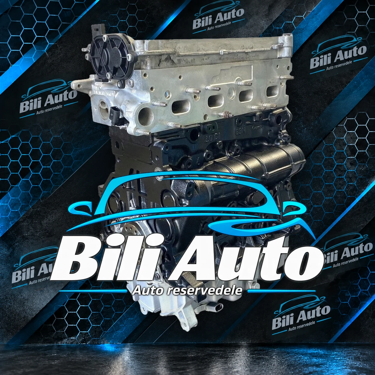 VW 1.6 TDI CLH - renoveret motor (long block) - Billede 4