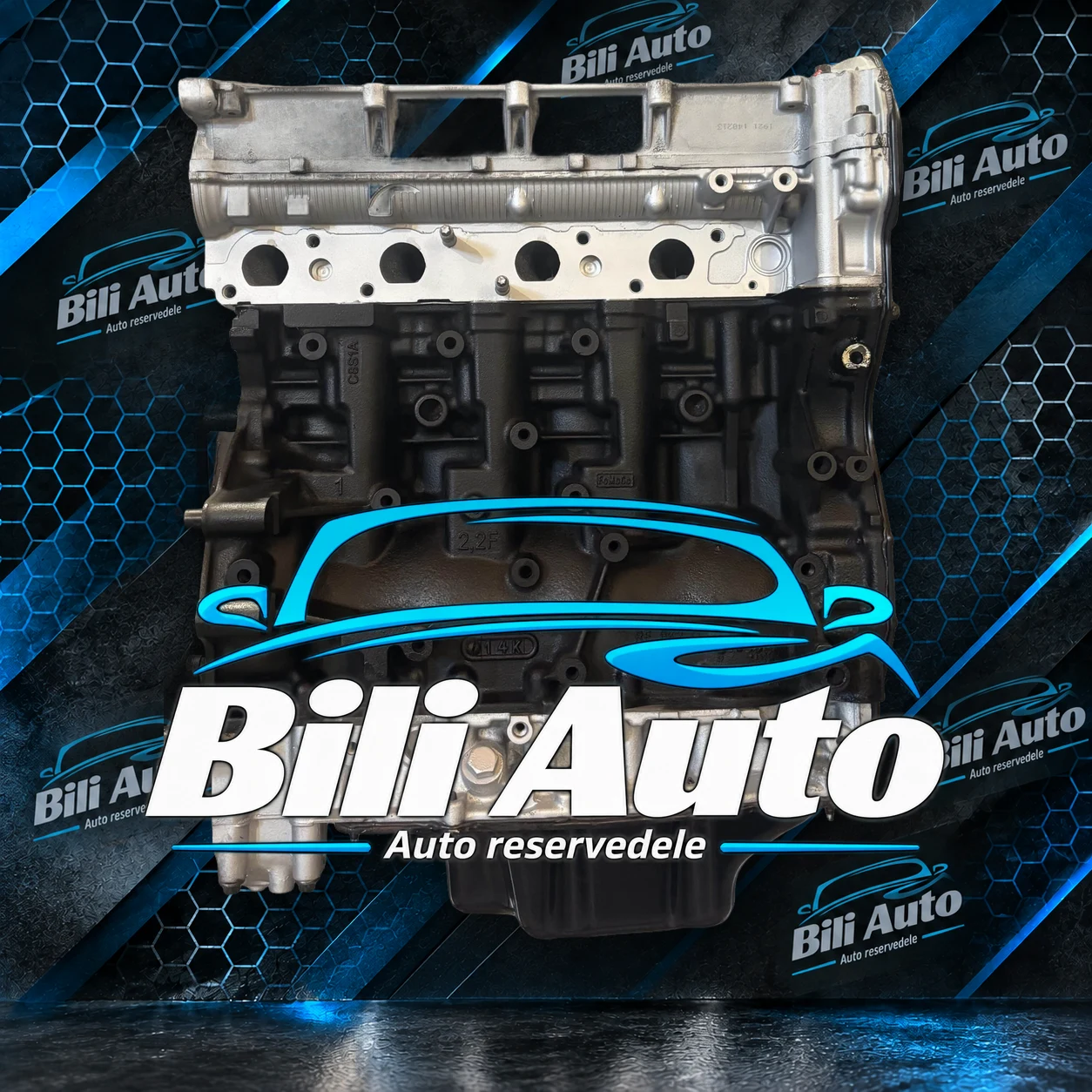 Ford 2.2 TDCi RANGER GBVAJQ T22DD0P - renoveret motor (long block) - Billede 4