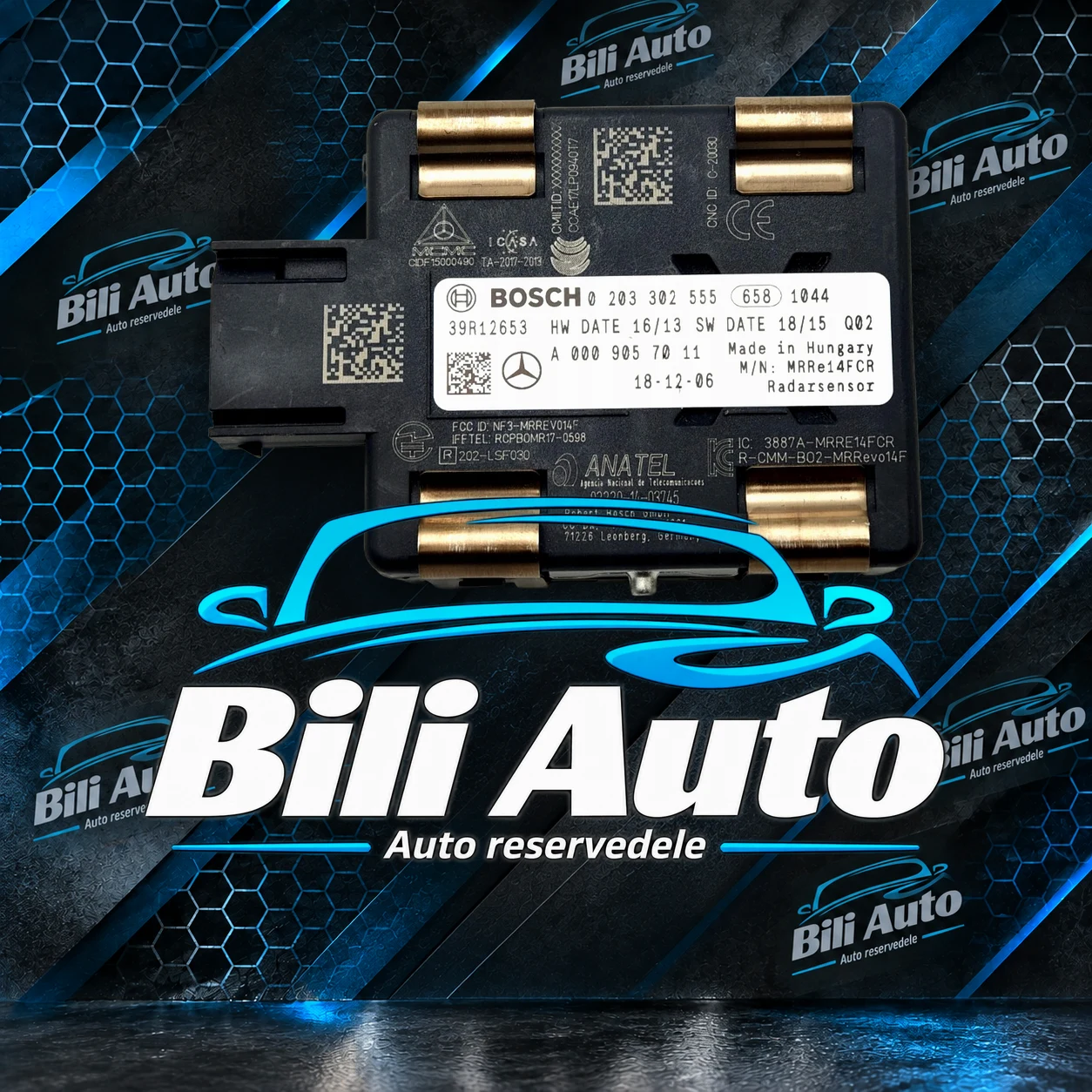 Radarsensor Distronic Mercedes A0009057011 - Billede 6