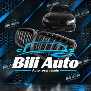 Grill nyrer BMW 5 E60 E61 Sport dobbelt lamel mat sort