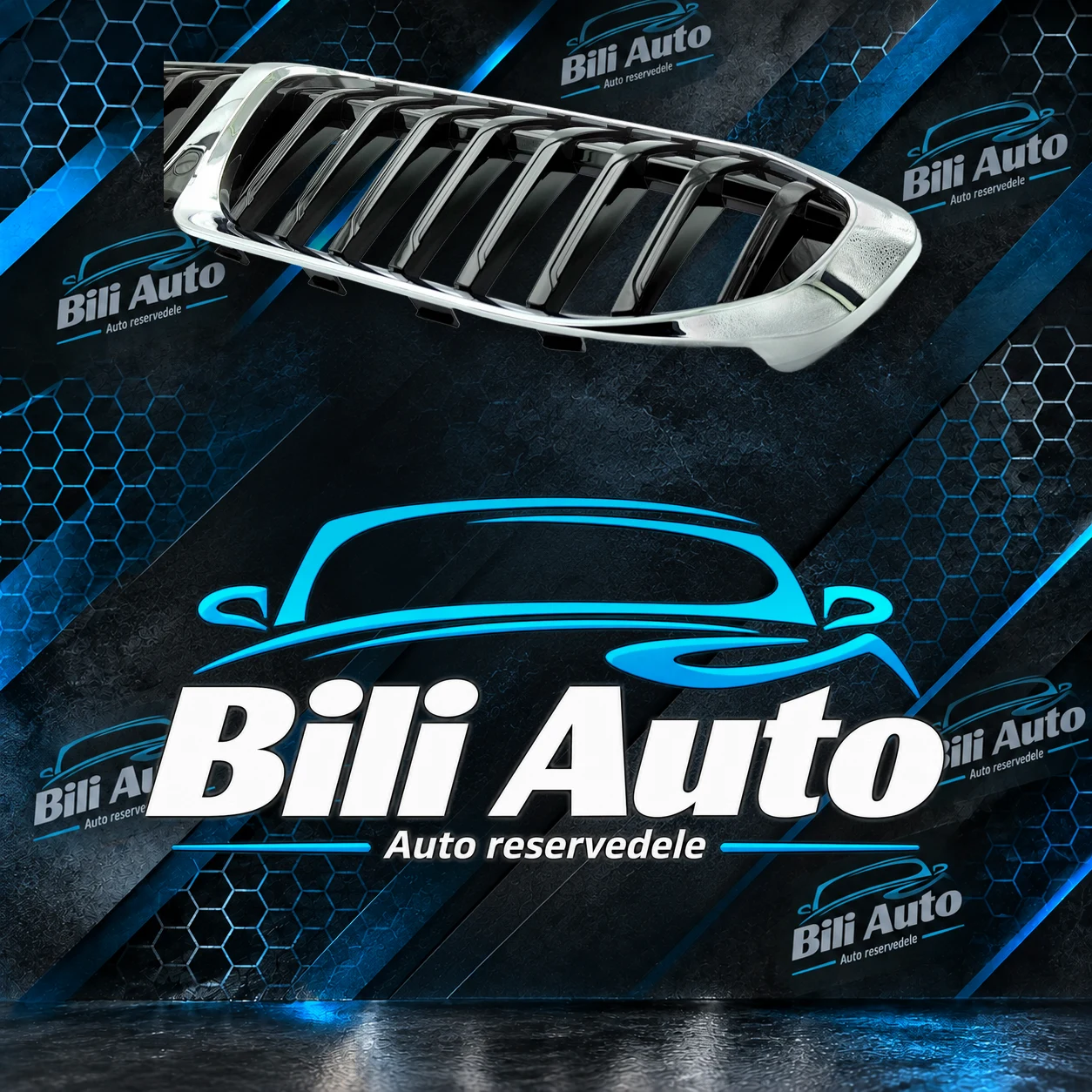 Grill nyrer BMW 3 G20 G21 2019-2022 Performance sort krom - Billede 2