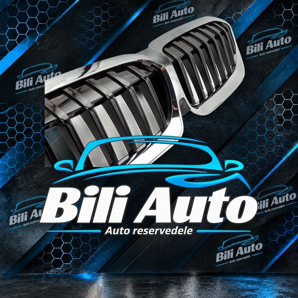Grill nyrer BMW 3 G20 G21 2019-2022 Performance sort krom - Billede 3