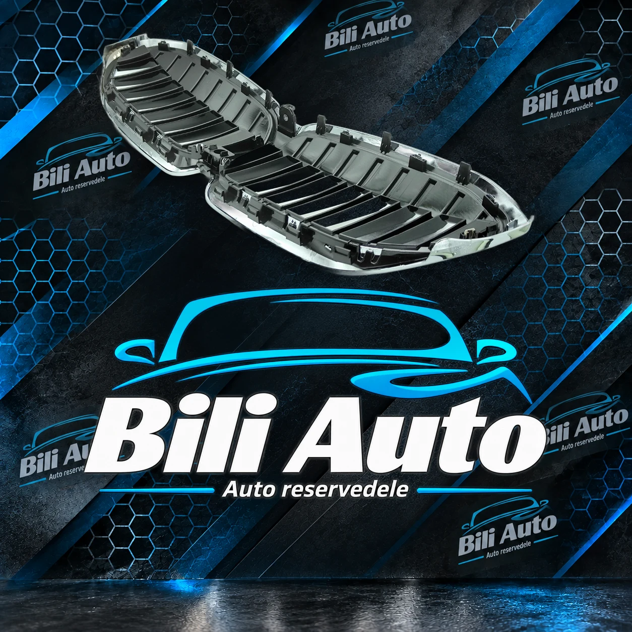 Grill nyrer BMW 3 G20 G21 2019-2022 Performance sort krom - Billede 4