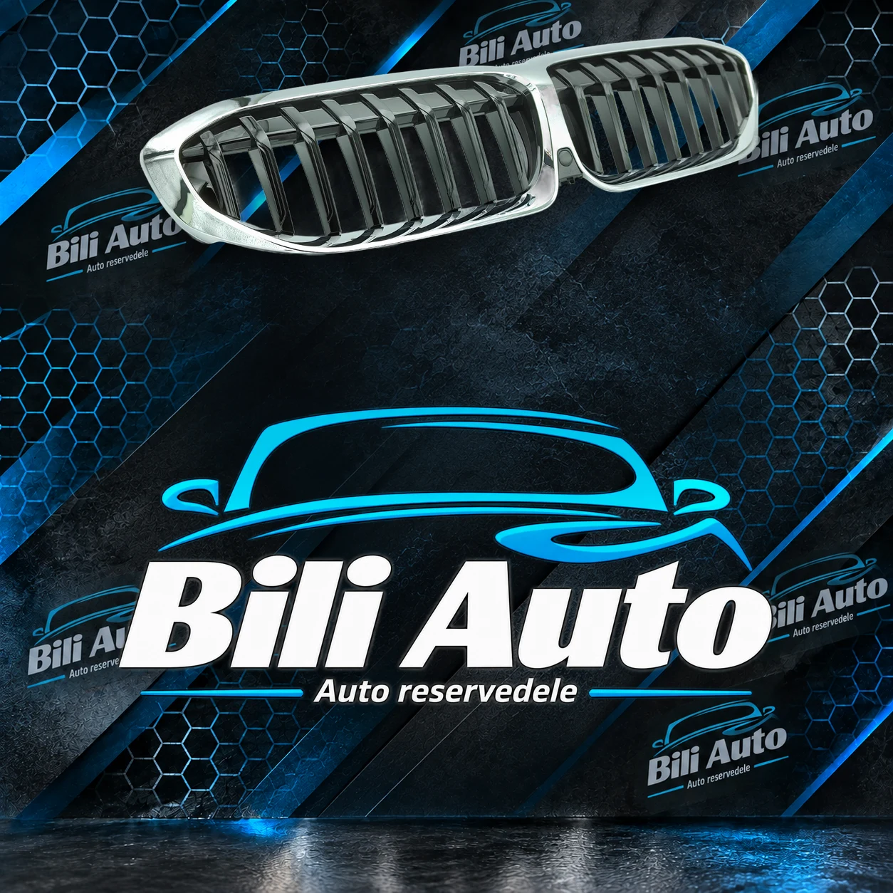 Grill nyrer BMW 3 G20 G21 2019-2022 Performance sort krom - Billede 5