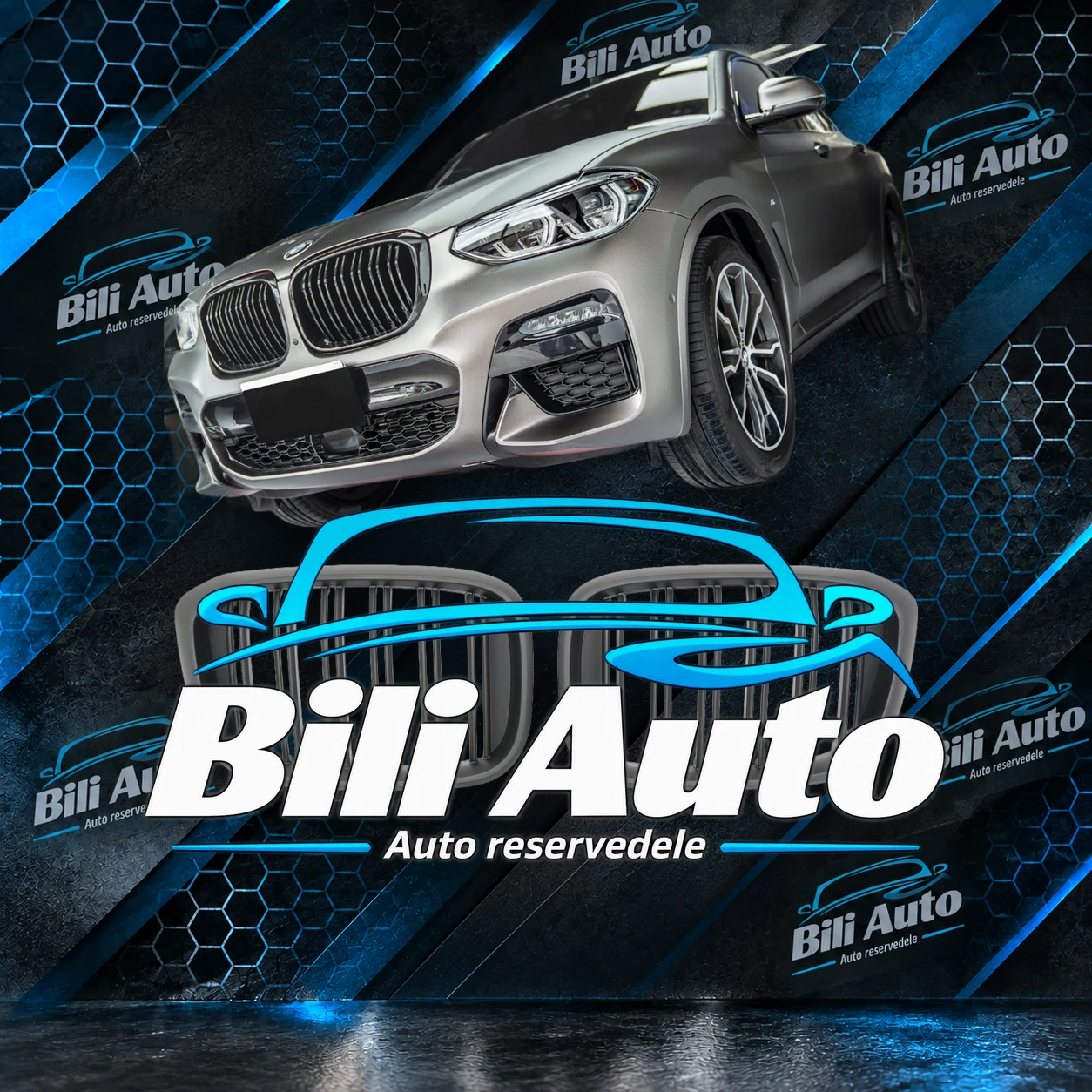 Grill nyrer BMW X3 G01 X4 G02 2017-2021 mat sort