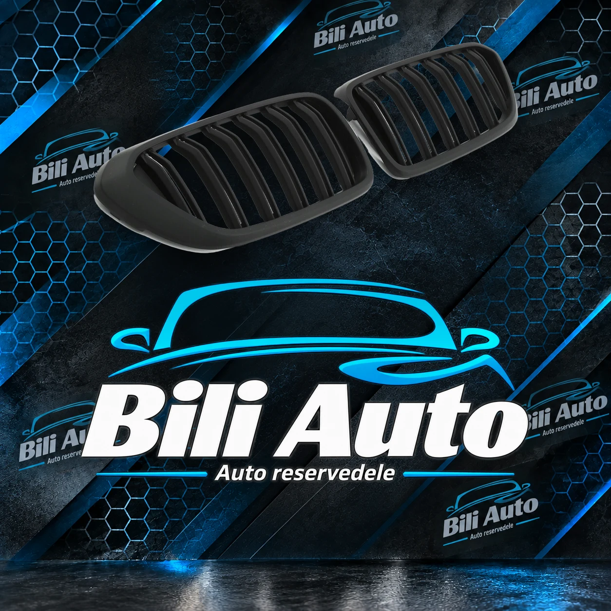 Grill nyrer BMW 6 G32 GT mat sort - Billede 2