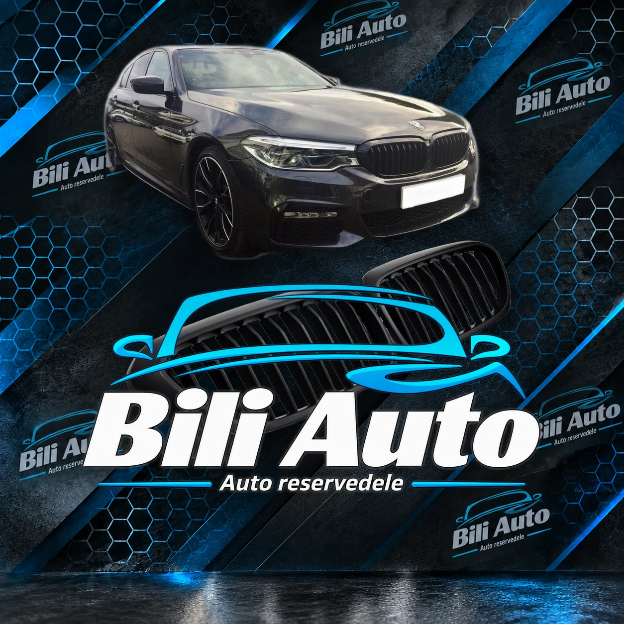 Grill nyrer BMW 5 G30 G31 M Performance mat sort