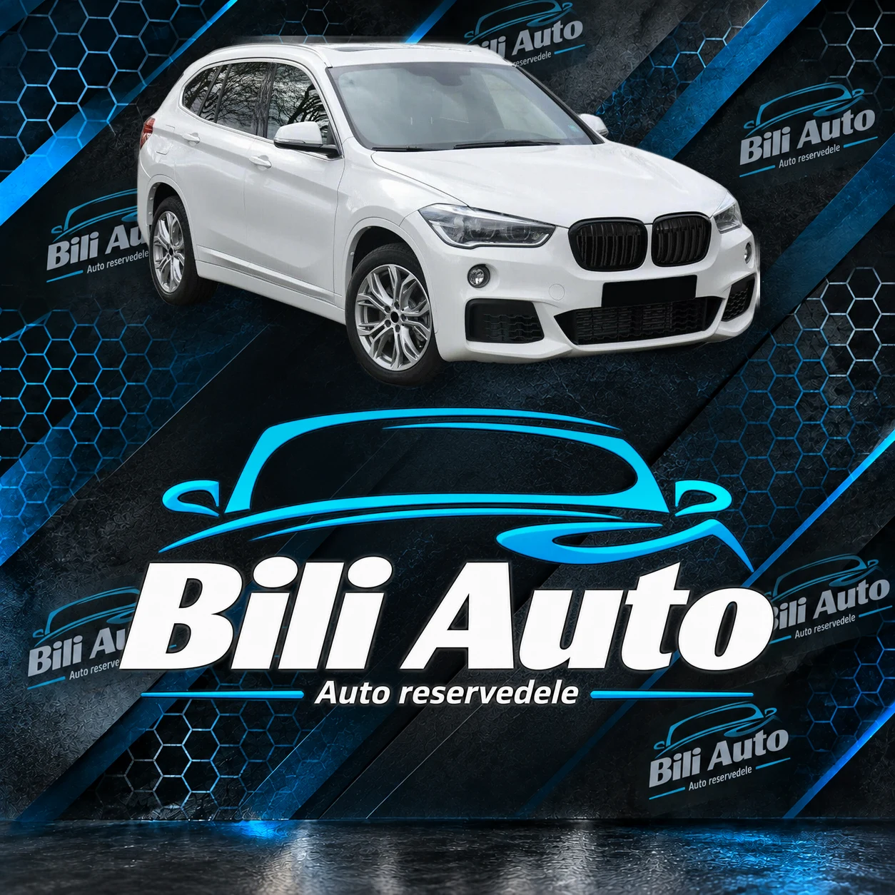 Grill nyrer BMW X1 F48 2015-2019 mat sort - Billede 3