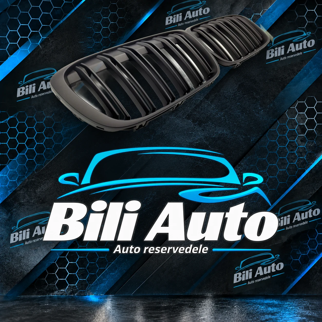 Grill nyrer BMW X1 F48 2015-2019 mat sort - Billede 5