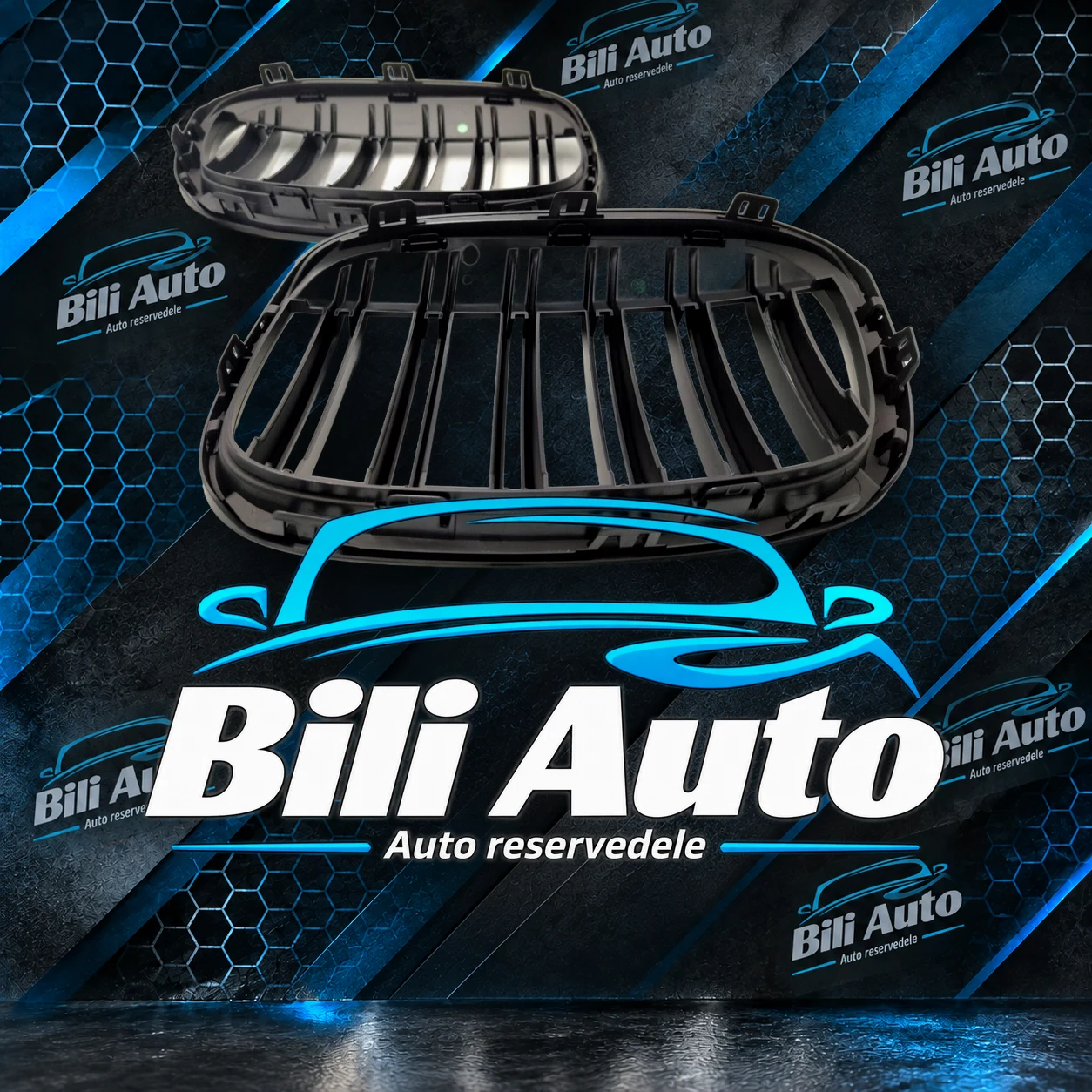Grill nyrer BMW X1 F48 2015-2019 mat sort - Billede 6