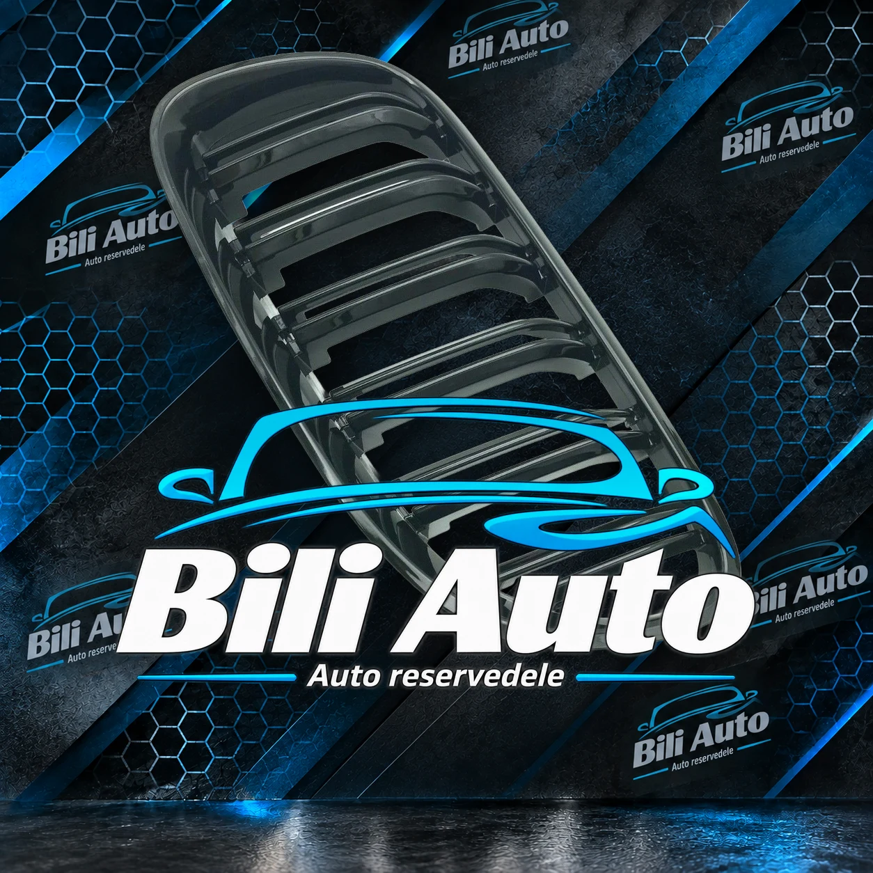 Grill nyrer BMW 3 Coupe E92 E93 facelift 2010-2013 sort blank - Billede 4
