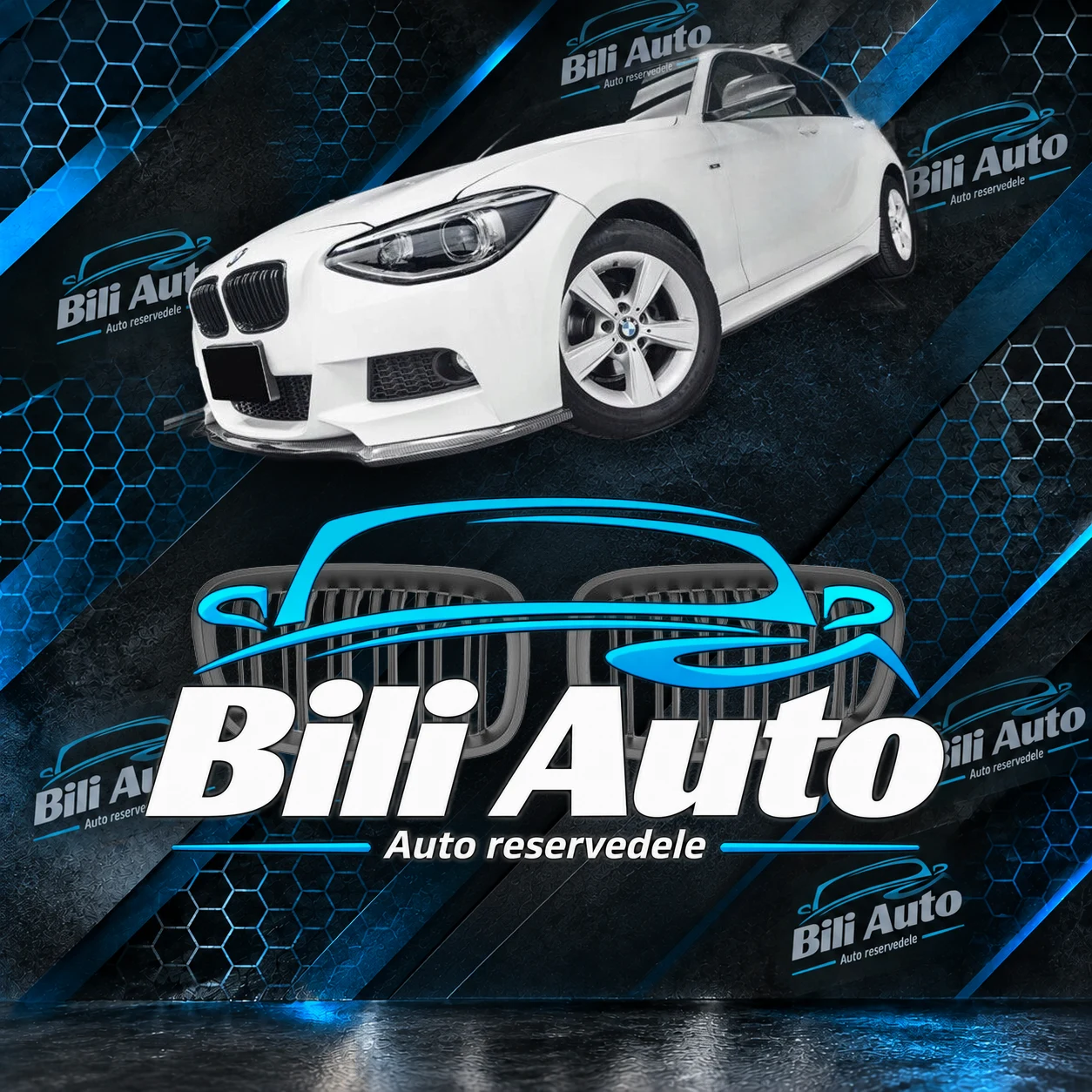 Grill nyrer BMW 1 F20 F21 mat sort M1