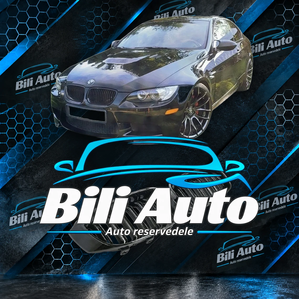 Grill nyrer BMW 3 E92 E93 Coupe Cabrio facelift mat sort
