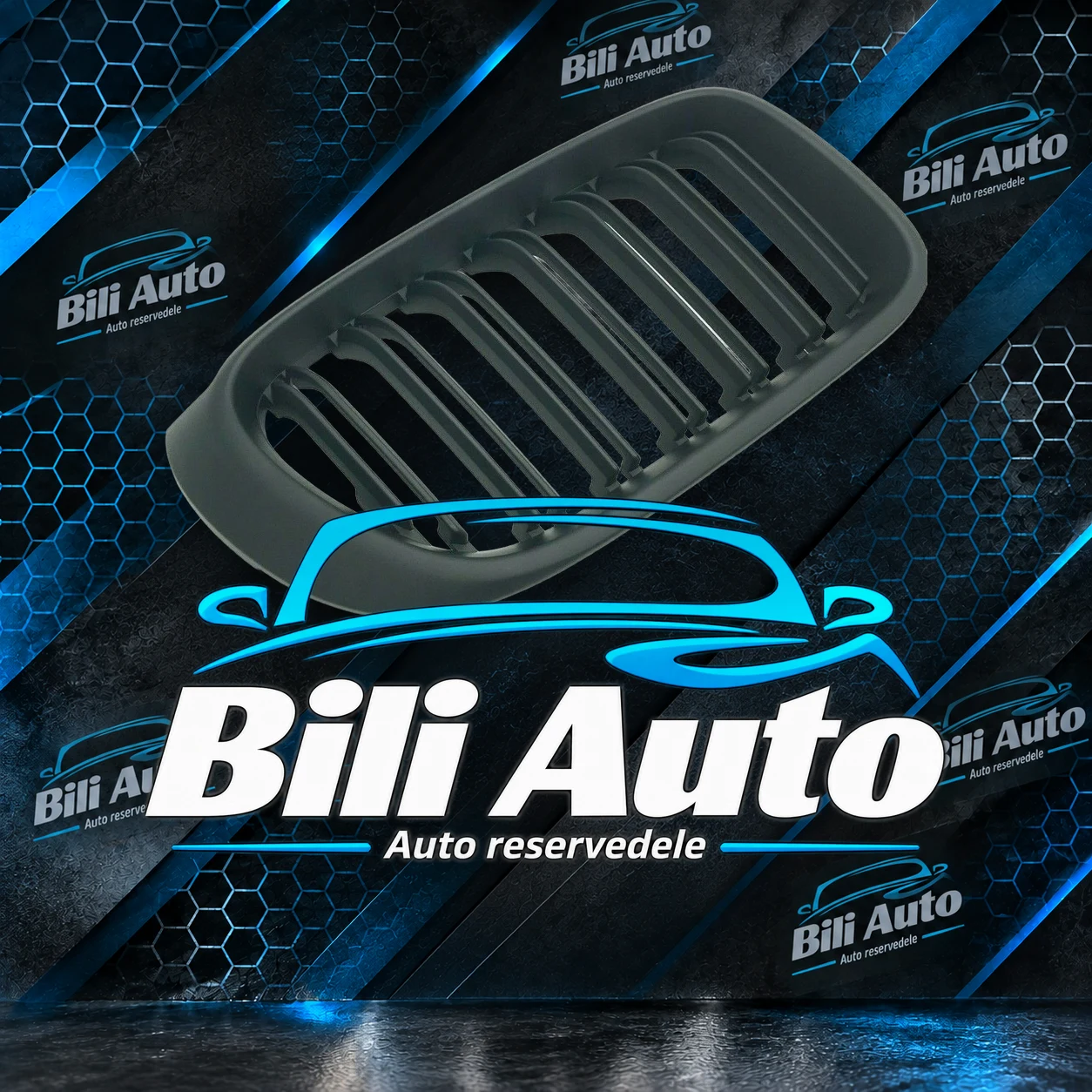 Grill nyrer BMW X3 F25 X4 F26 mat sort dobbelt lamel 2014-2017 - Billede 3