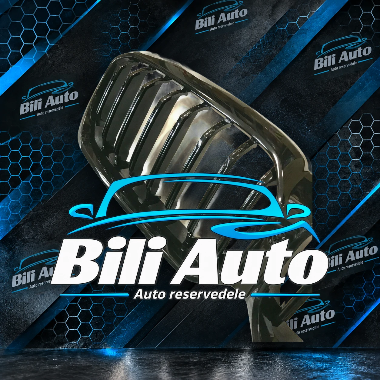 Grill nyrer BMW 5 G30 G31 LCI blank sort - Billede 5