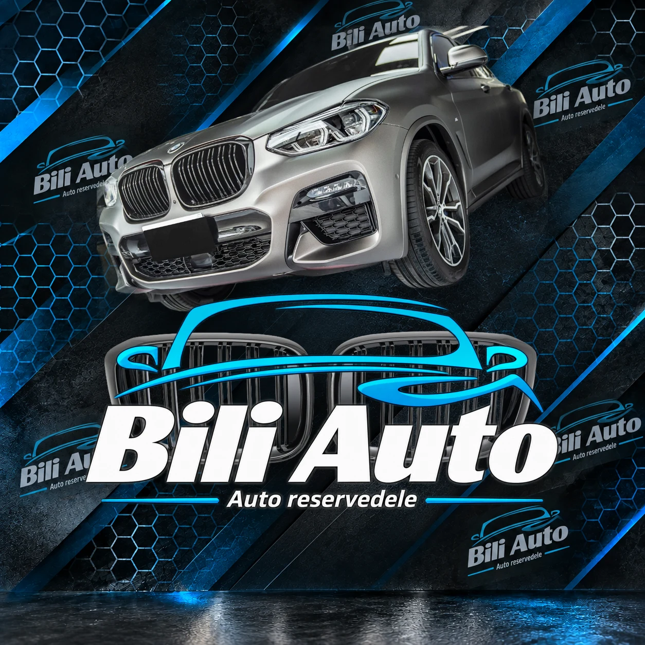 Grill nyrer BMW X3 G01 X4 G02 blank sort