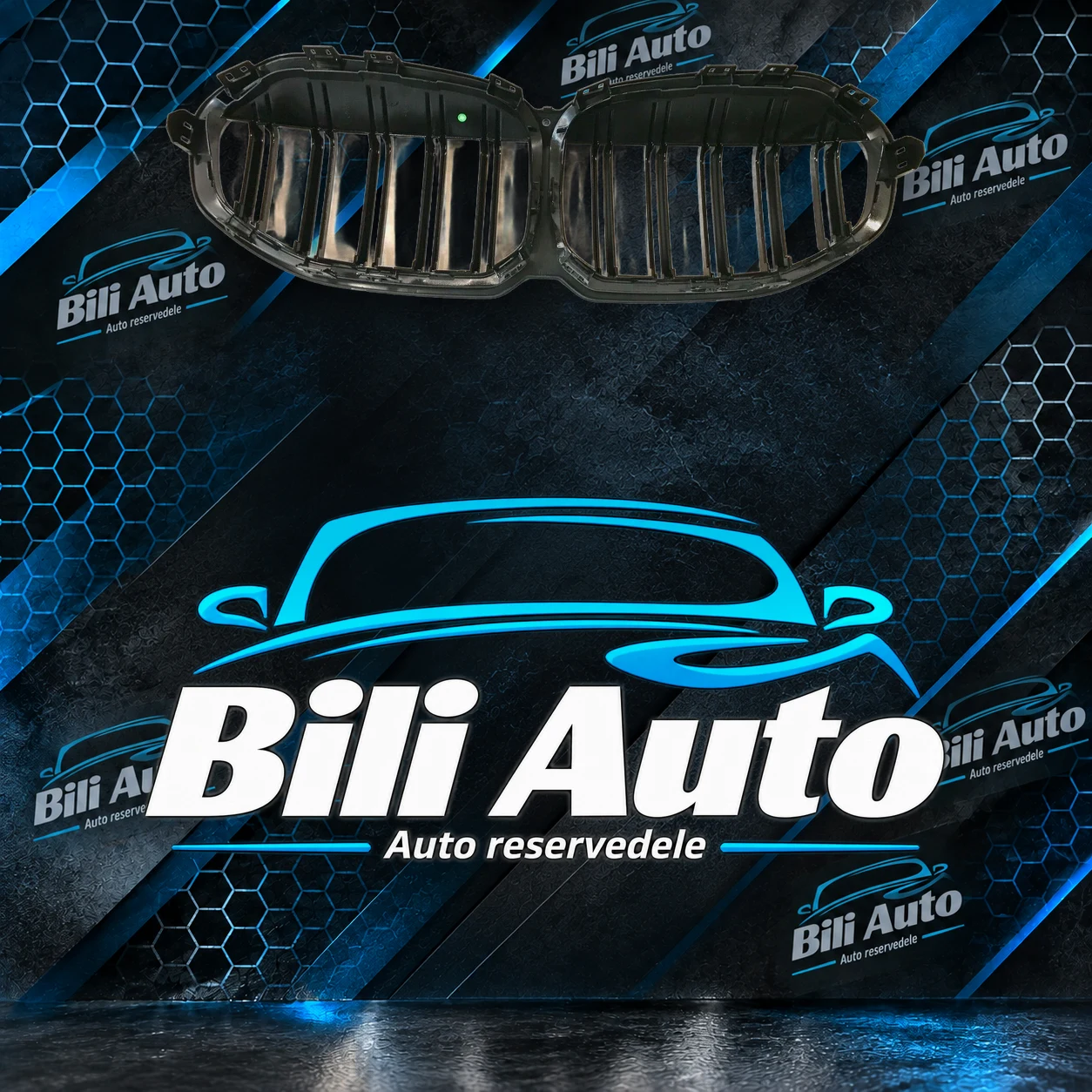 Grill nyrer BMW 1 F40 F41 blank sort - Billede 4