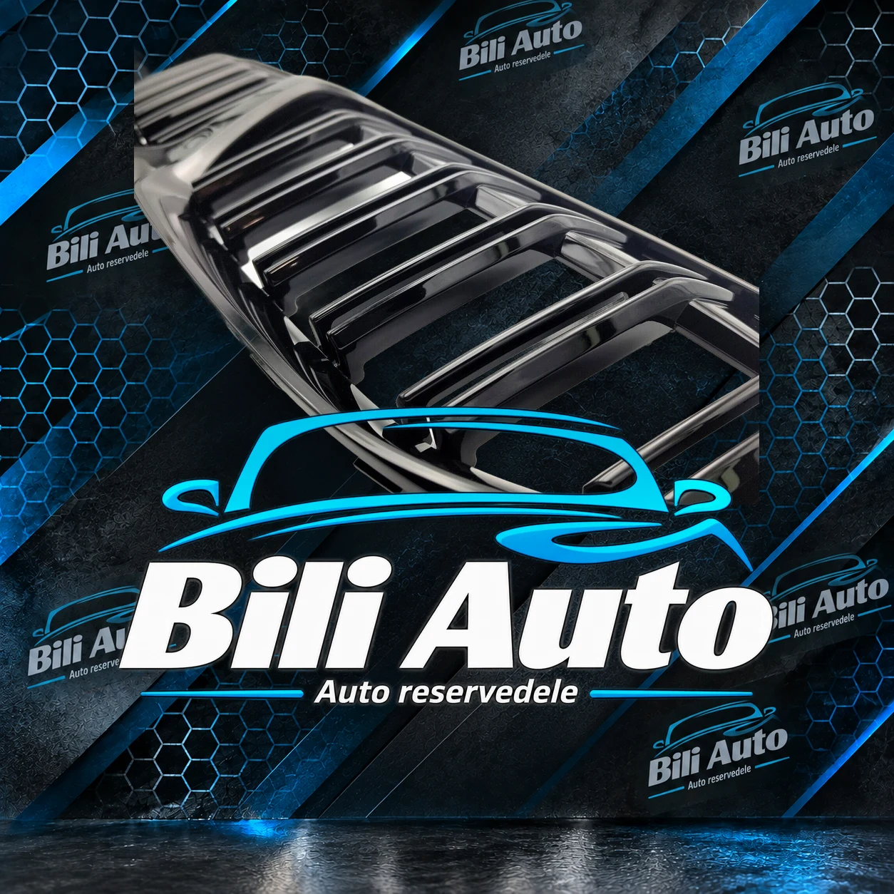 Grill nyrer BMW 3 G20 G21 blank sort - Billede 4