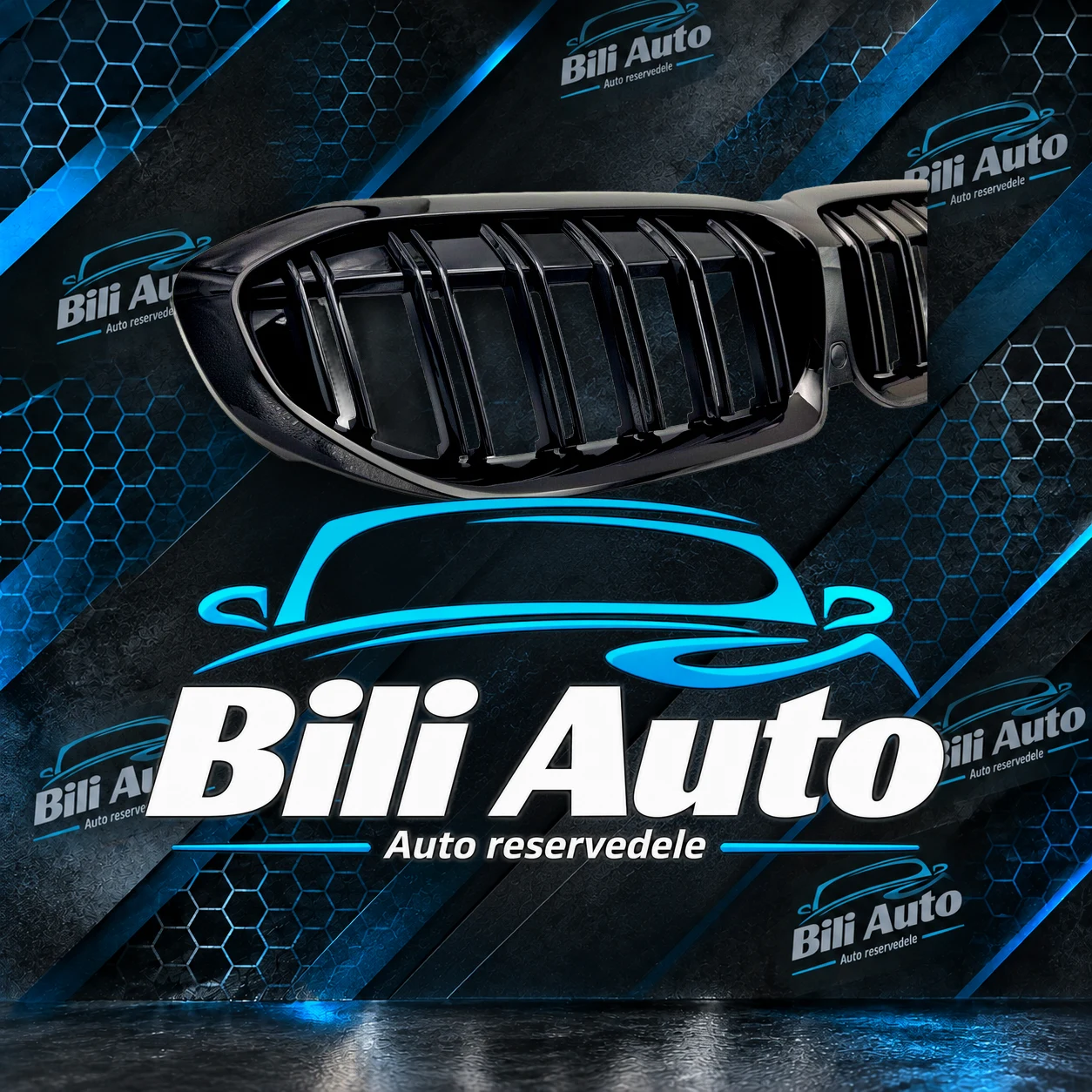 Grill nyrer BMW 3 G20 G21 blank sort - Billede 5