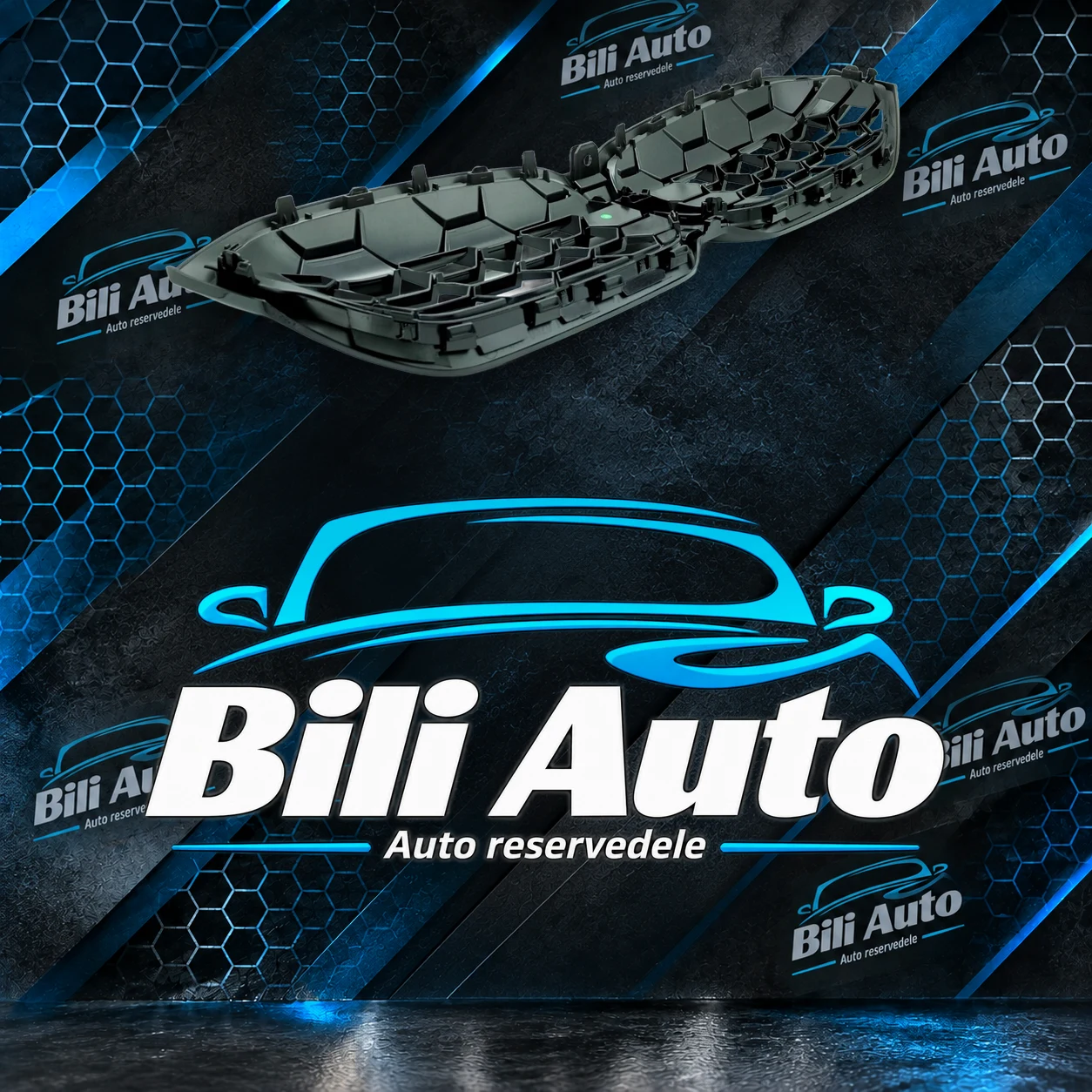 Grill nyrer BMW Serie 3 G20 G21 M Performance blank sort - Billede 4