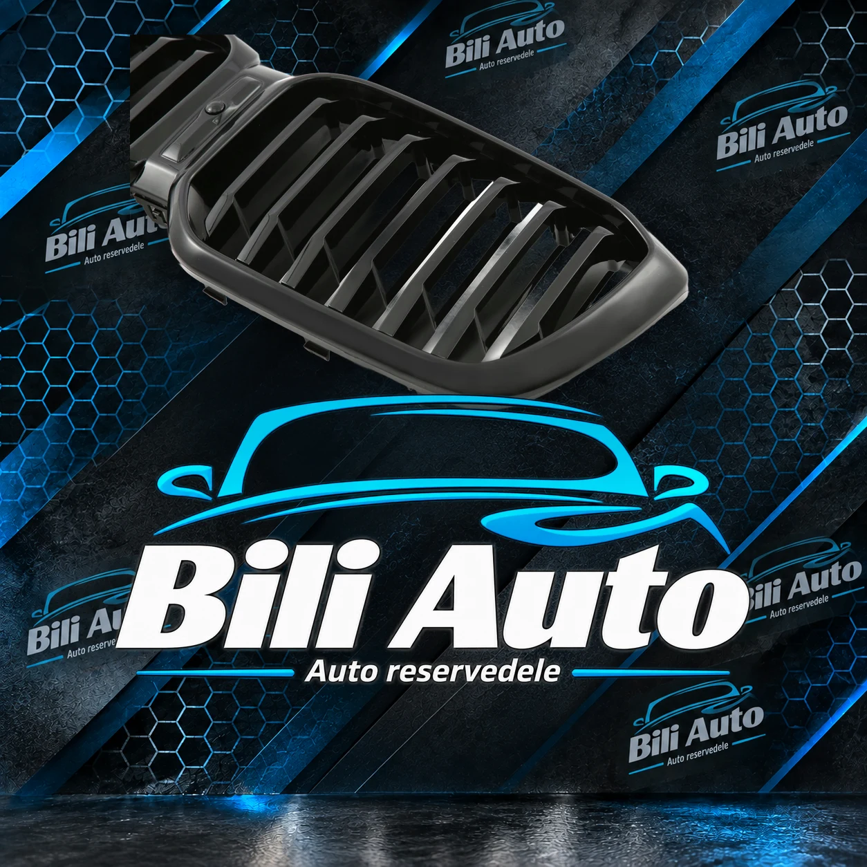 Grill nyrer BMW X3 G01 X4 G02 facelift 2021+ blank sort M - Billede 2