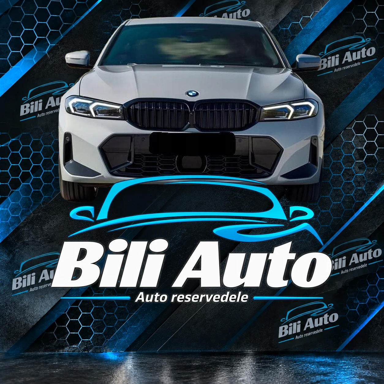 Grill nyrer BMW 3 G20 G21 facelift M-Performance 2022- blank sort - Billede 4
