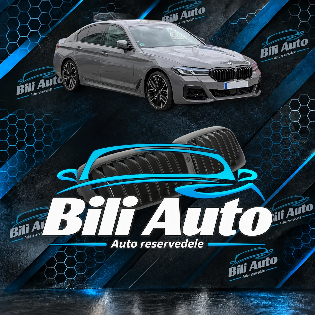 Grill nyrer BMW 5 G30 G31 LCI M Performance
